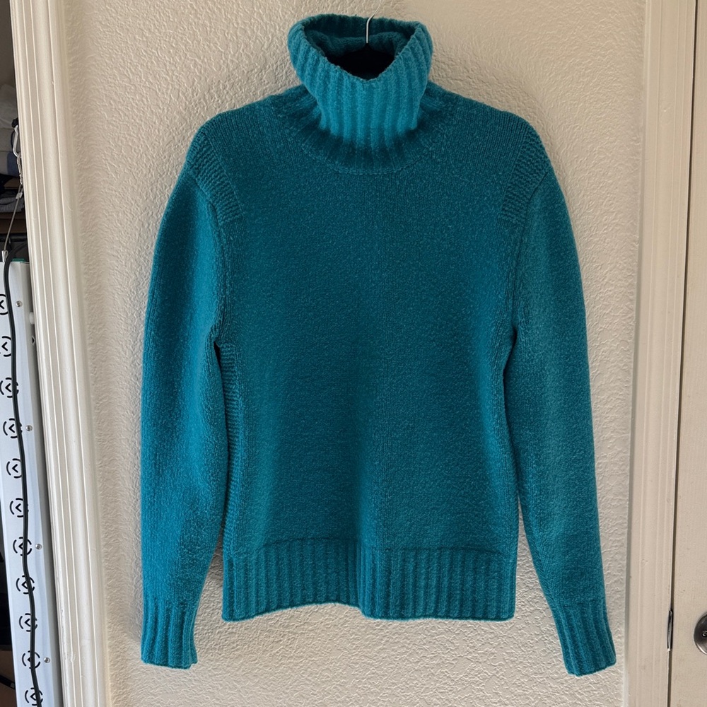 Todd Snyder Turquoise Turtleneck Sweater